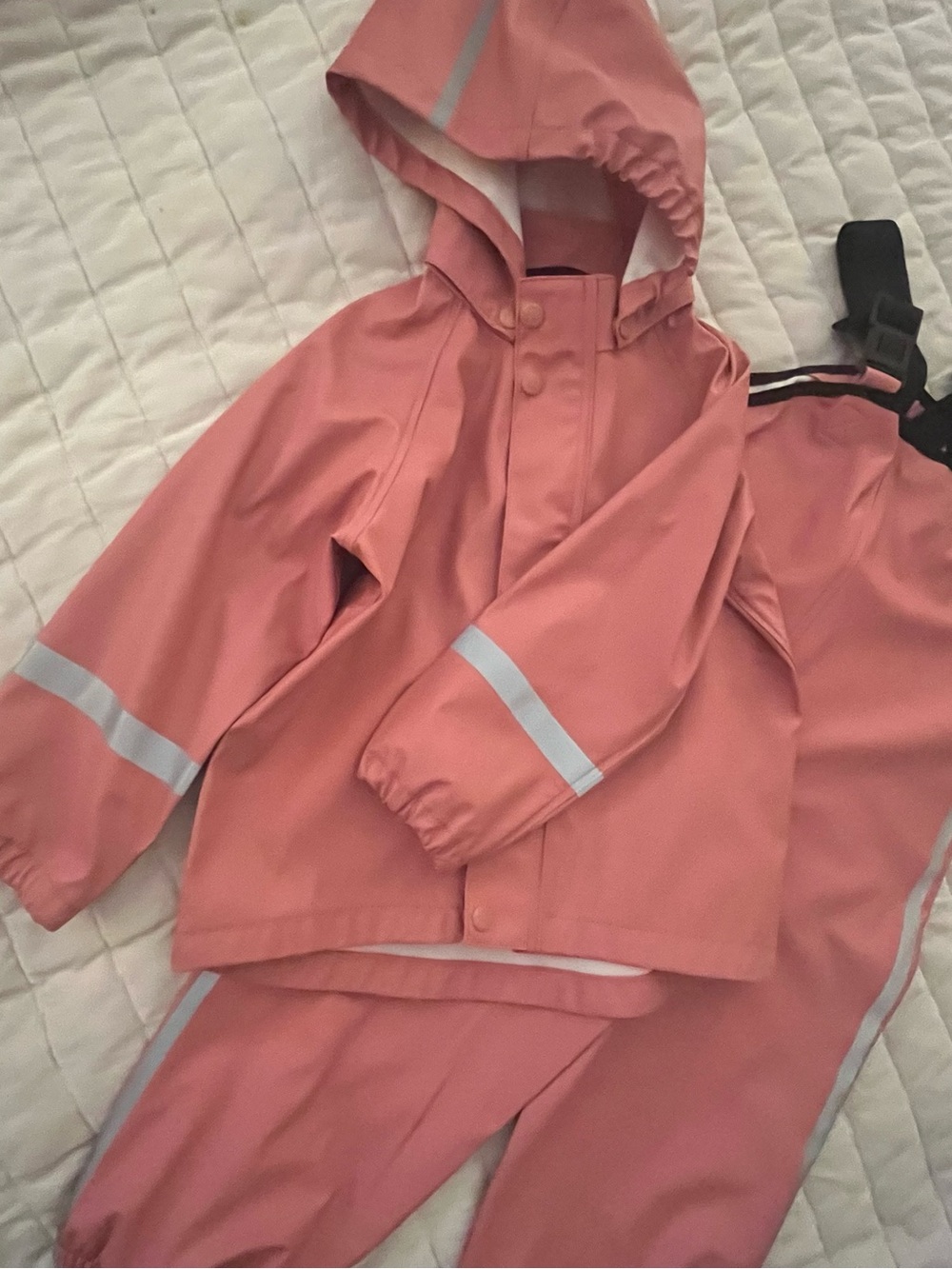 Reima Waterproof Rain Jacket and Rain Pants in Dusty Pink New Size 3